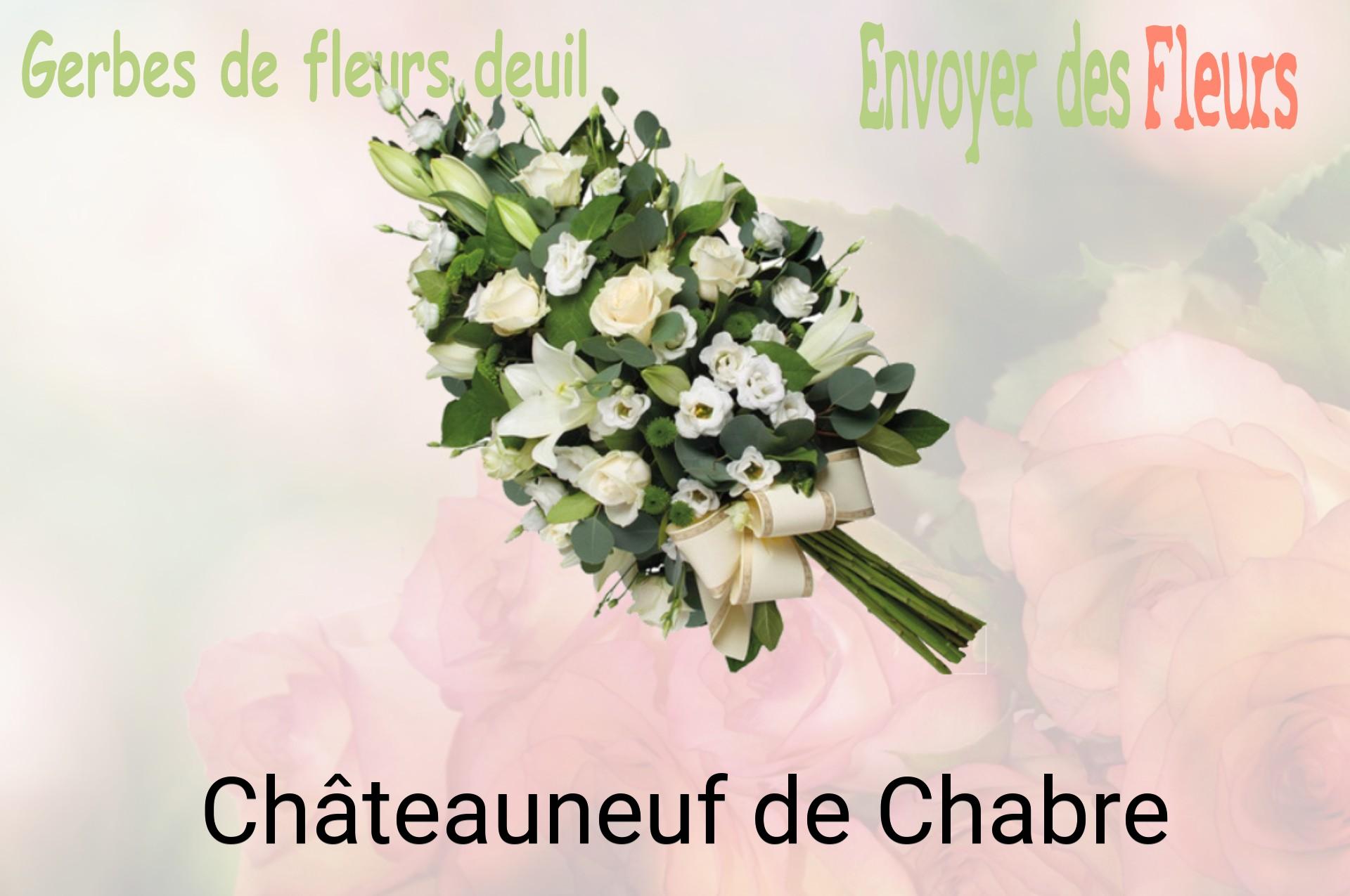 Gerbe de fleurs de deuil livrée à Châteauneuf-de-Chabre